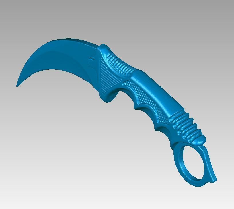 Real Karambit Knife Replica 3D Scan 3D print model_2
