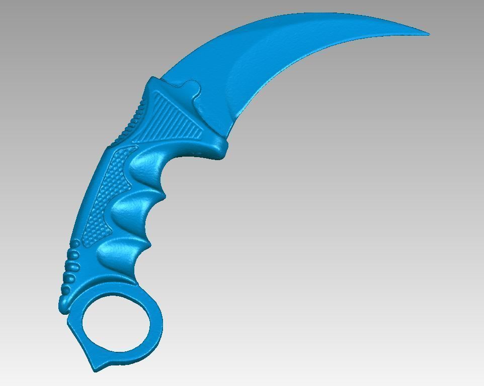 Real Karambit Knife Replica 3D Scan 3D print model_4