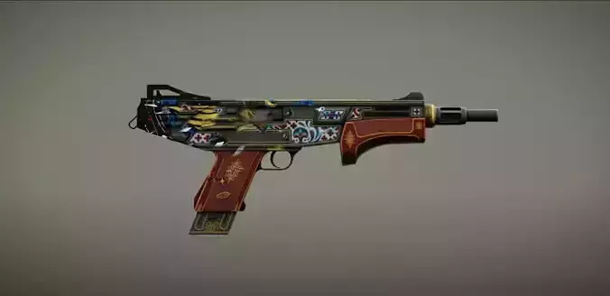 PACKE WEAPONS SMG with Skin  game ready