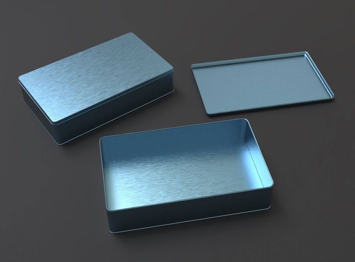 Box Container 3D Model Low-poly 3D model_5