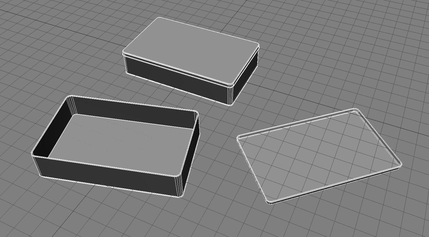 Box Container 3D Model Low-poly 3D model_3