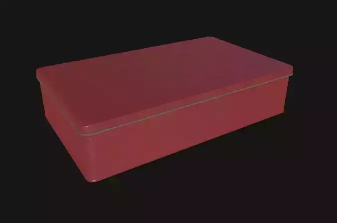 Box Container 3D Model Low-poly 3D model