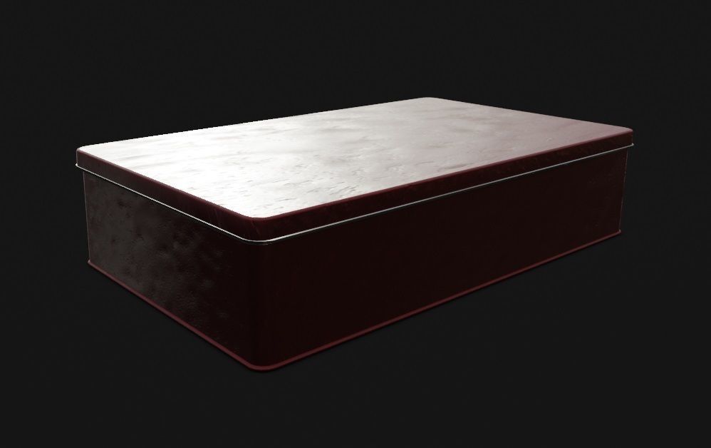 Box Container 3D Model Low-poly 3D model_2