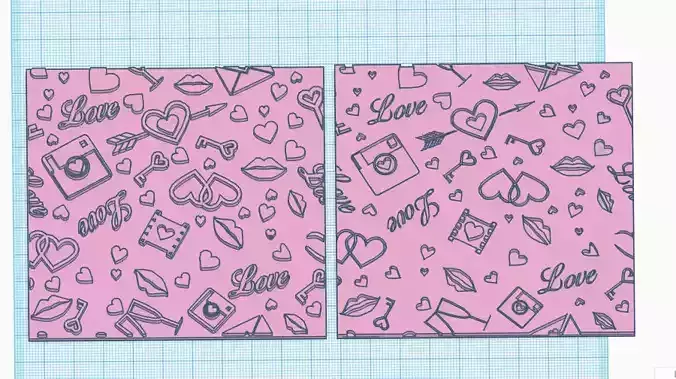 marcador de textura san valentin 3D print model