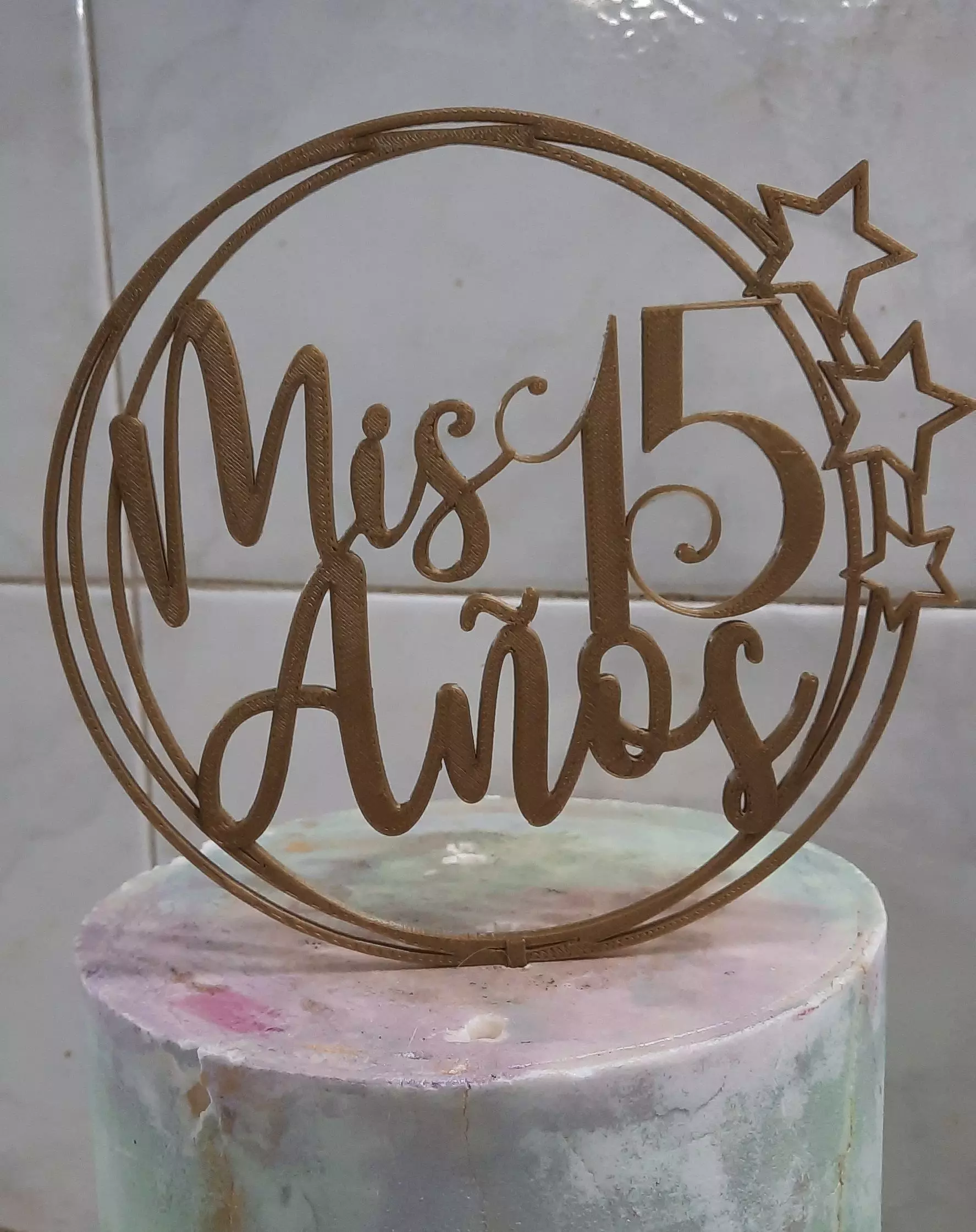 TOPPER 15 ANIOS 3D print model_0