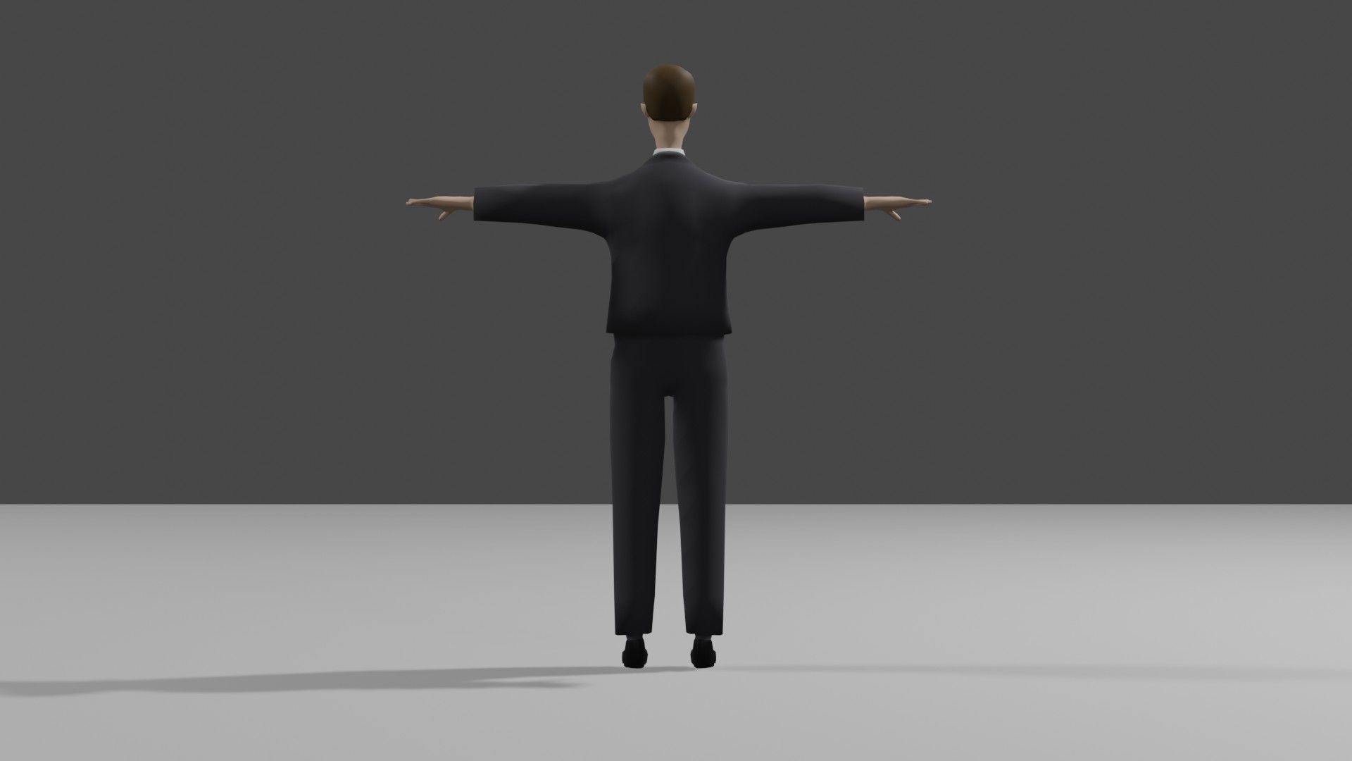 Stylized Businessman Low-poly 3D model Low-poly 3D model_1