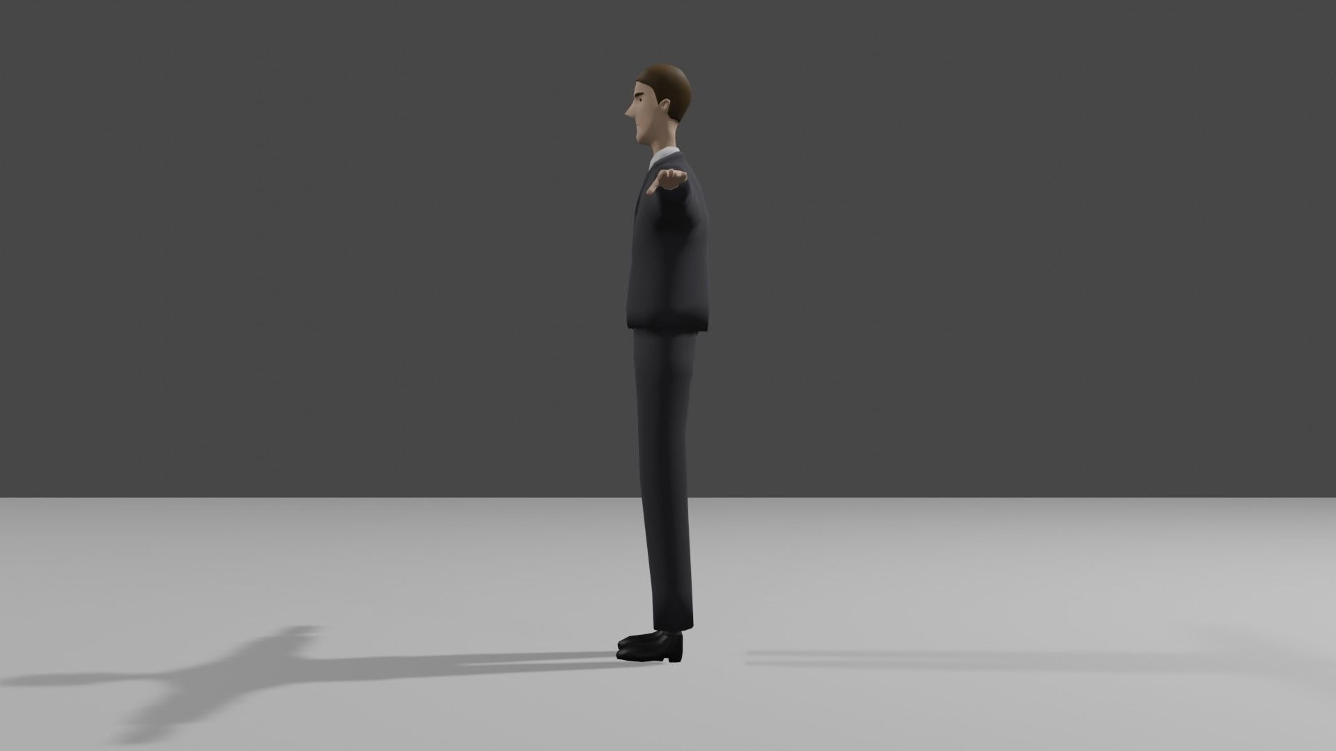Stylized Businessman Low-poly 3D model Low-poly 3D model_2