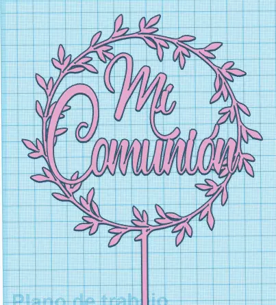 topper Mi comunion 3D print model_0