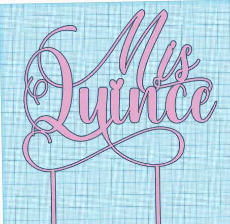 Mis 15 topper 3D print model_0