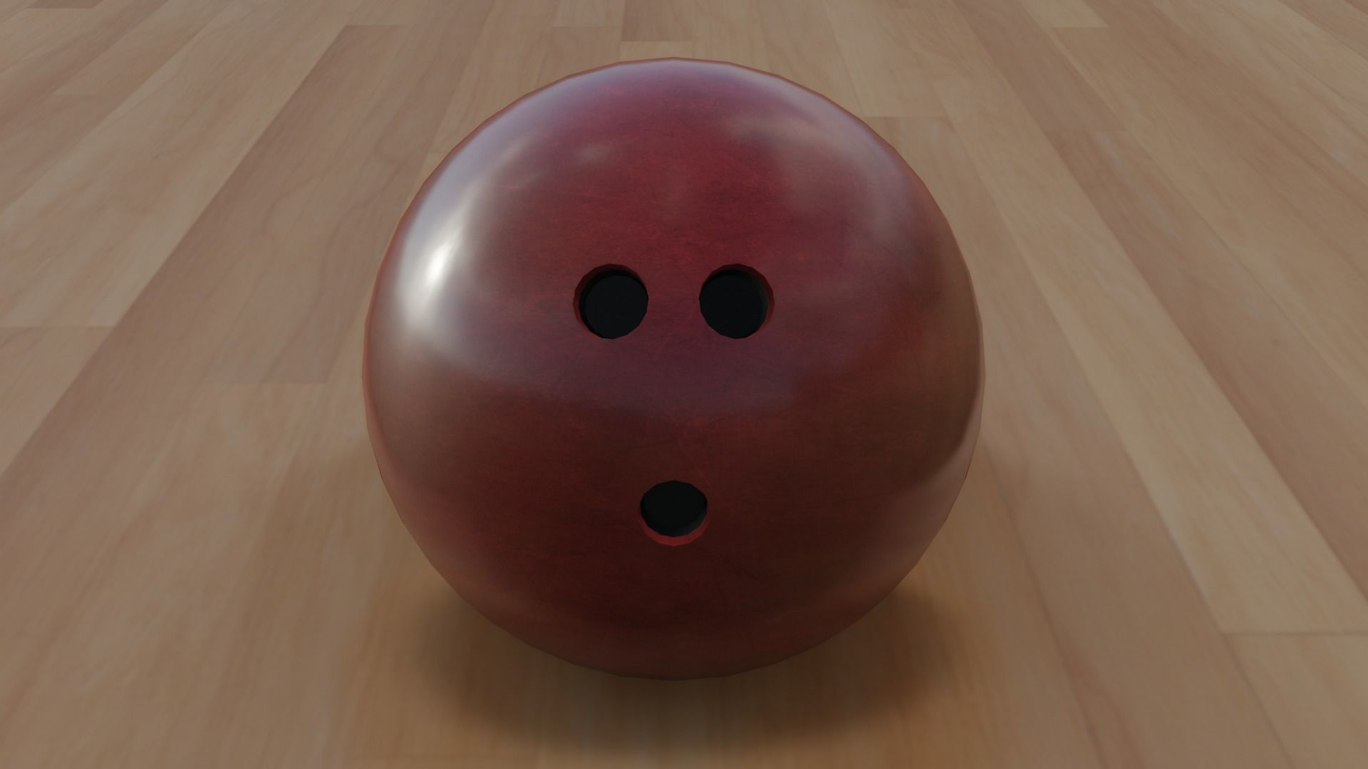 Bowling Pins and Ball Low-poly Game Ready 3D Models Low-poly 3D model_11