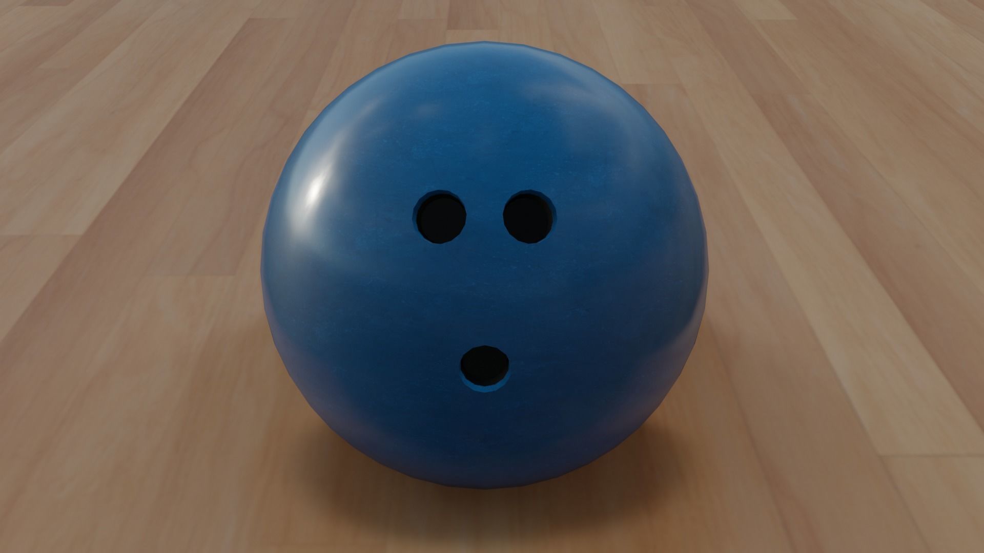 Bowling Pins and Ball Low-poly Game Ready 3D Models Low-poly 3D model_3