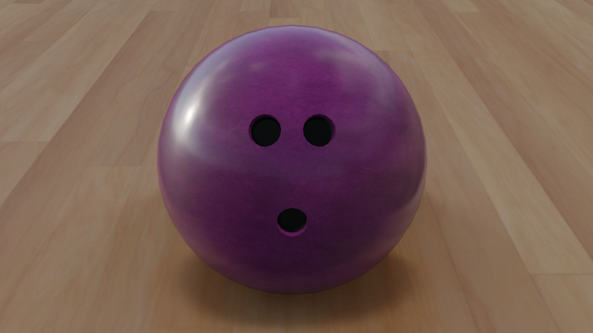 Bowling Pins and Ball Low-poly Game Ready 3D Models Low-poly 3D model_12