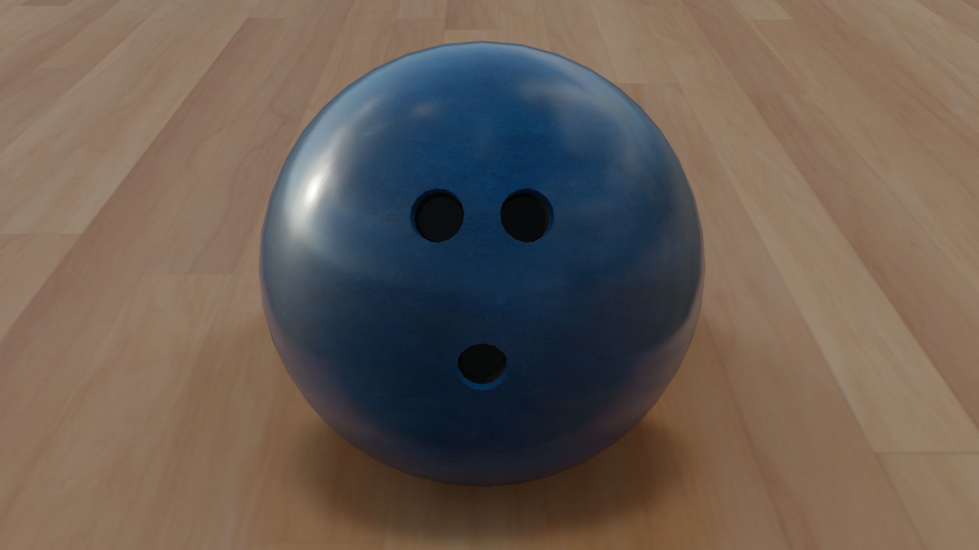 Bowling Pins and Ball Low-poly Game Ready 3D Models Low-poly 3D model_5
