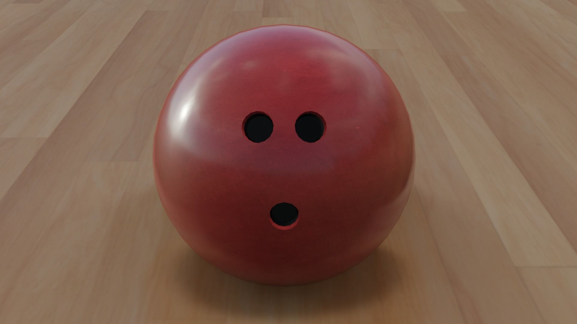 Bowling Pins and Ball Low-poly Game Ready 3D Models Low-poly 3D model_10