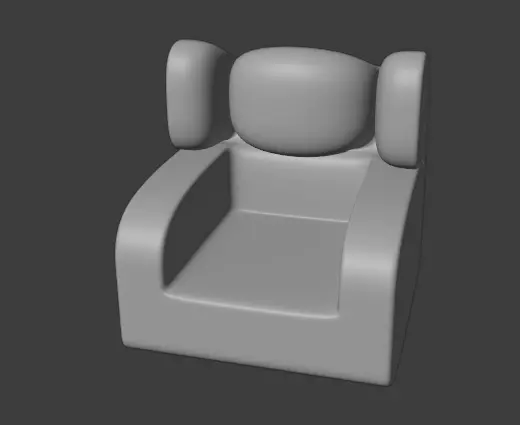 New type chair 3D print model_0