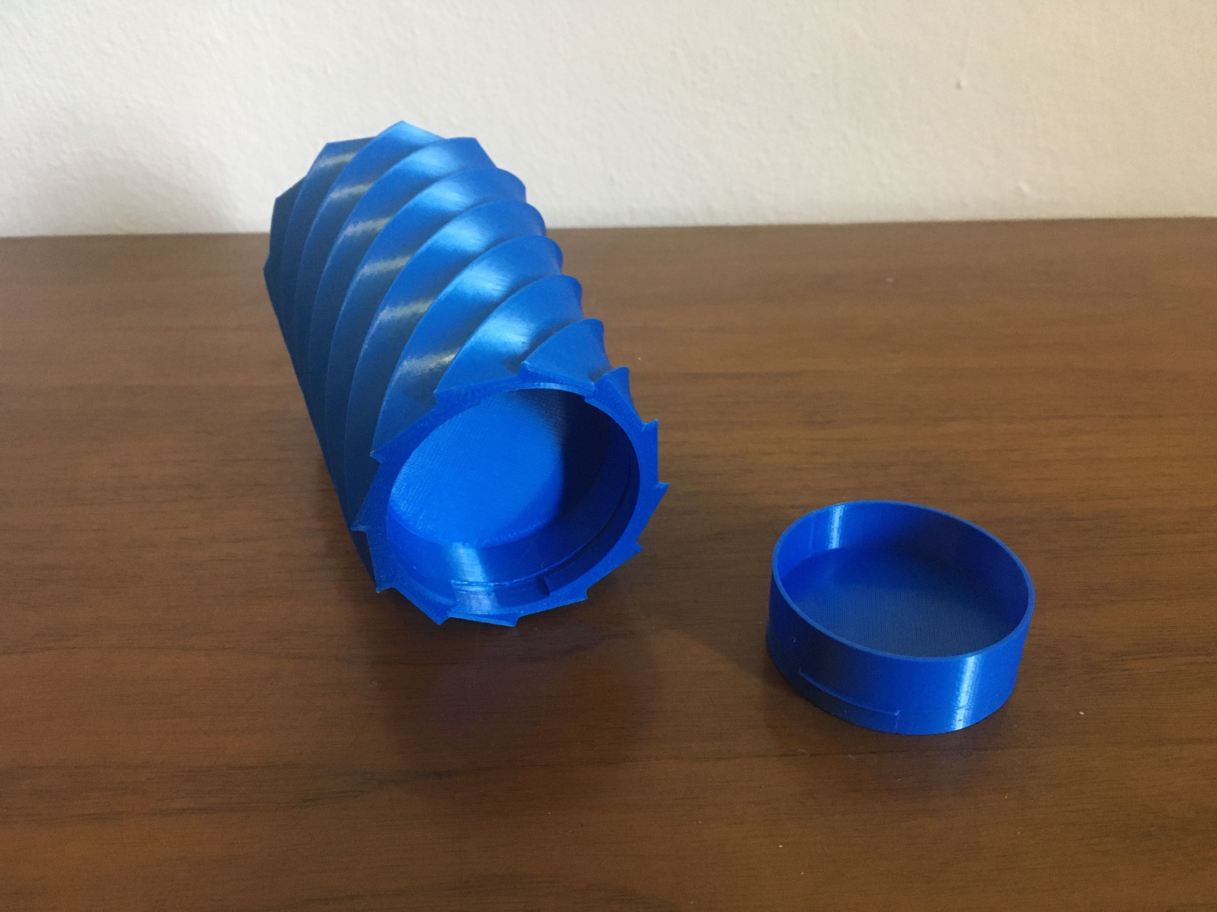pen holder with secret compartment 3D print model_2