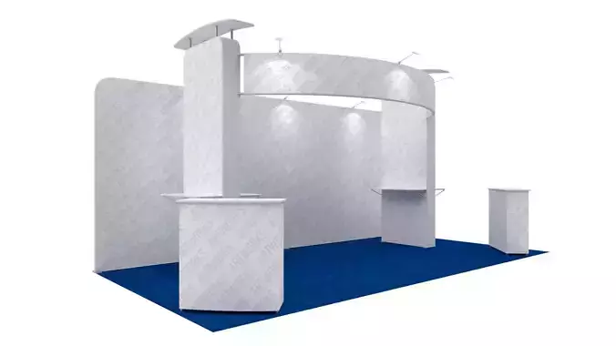 Exhibition booth 10x20ft 3DM022