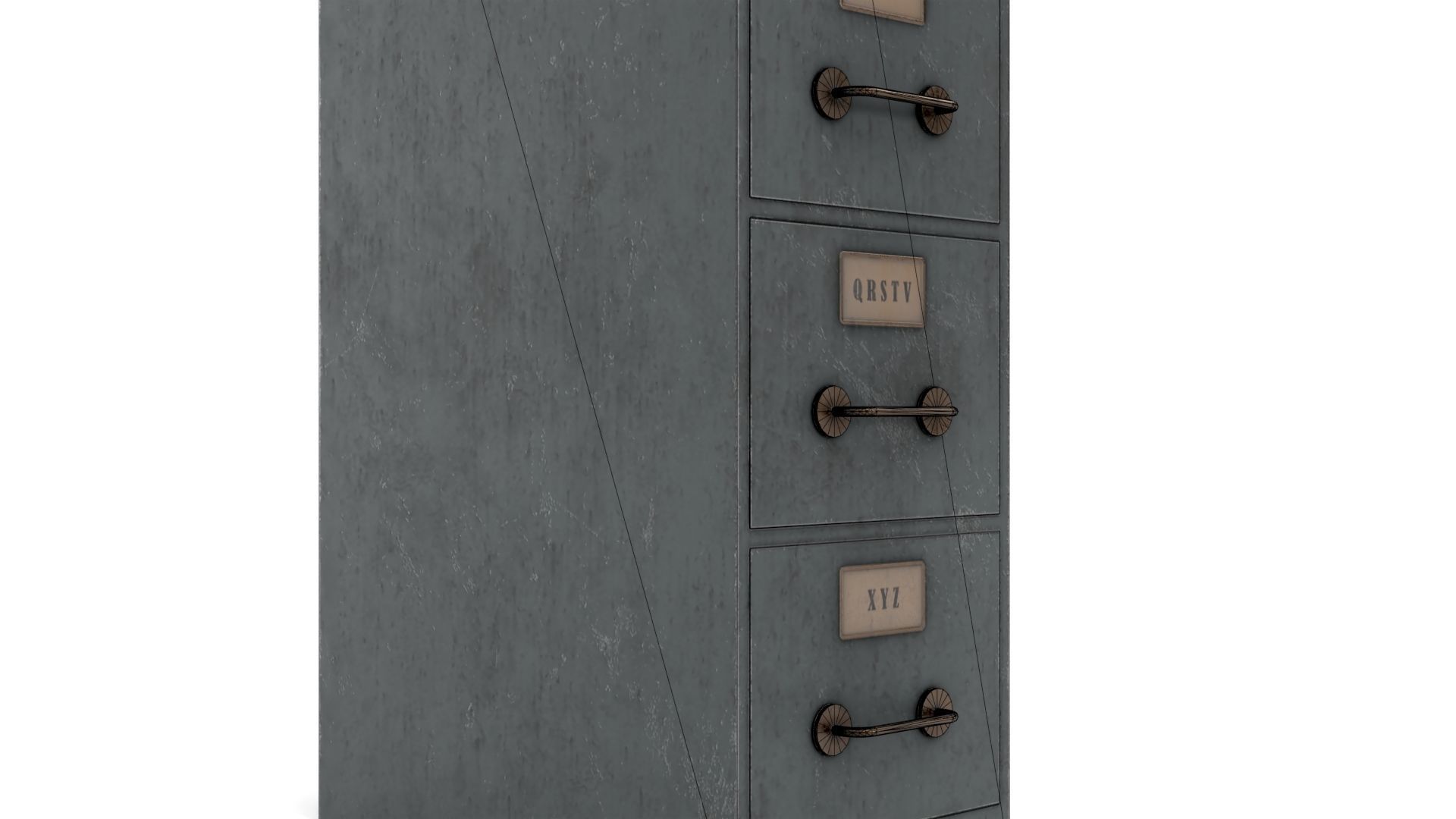 Filing Cabinet Low-poly 3D model_18