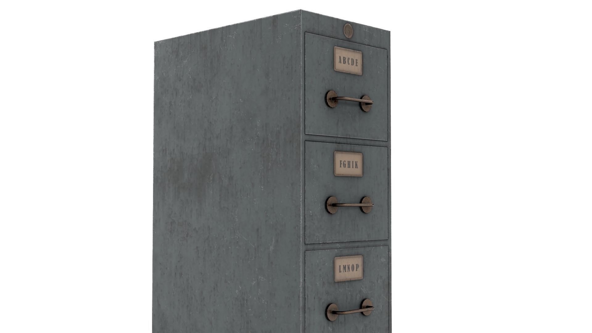 Filing Cabinet Low-poly 3D model_6