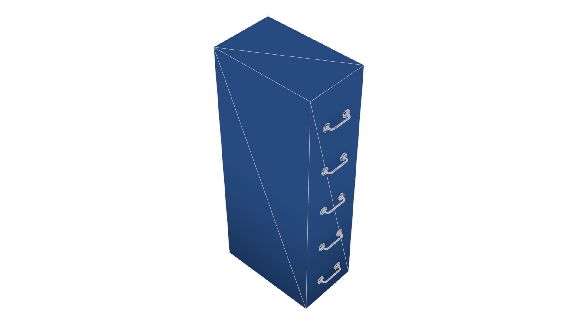 Filing Cabinet Low-poly 3D model_22