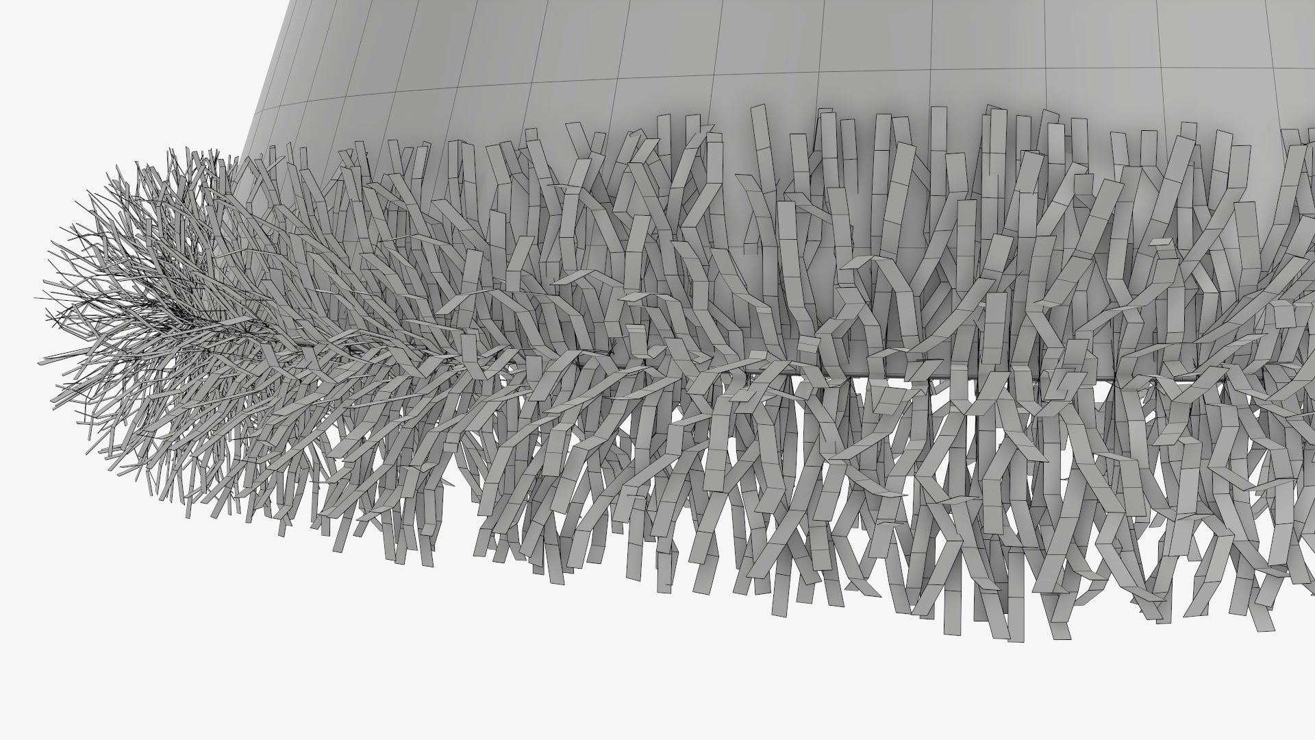 Party hat green 3D model_8