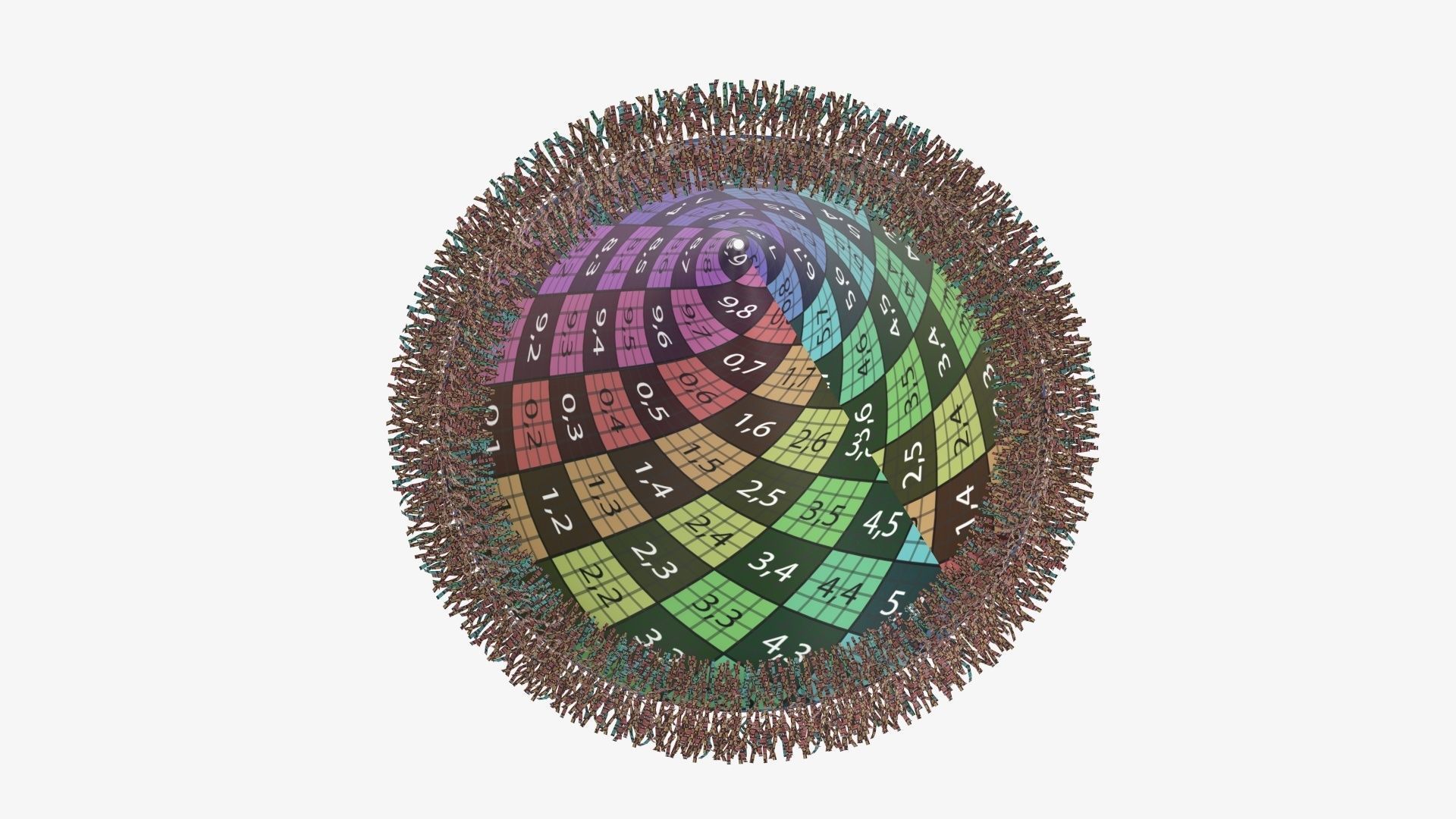 Party hat green 3D model_11