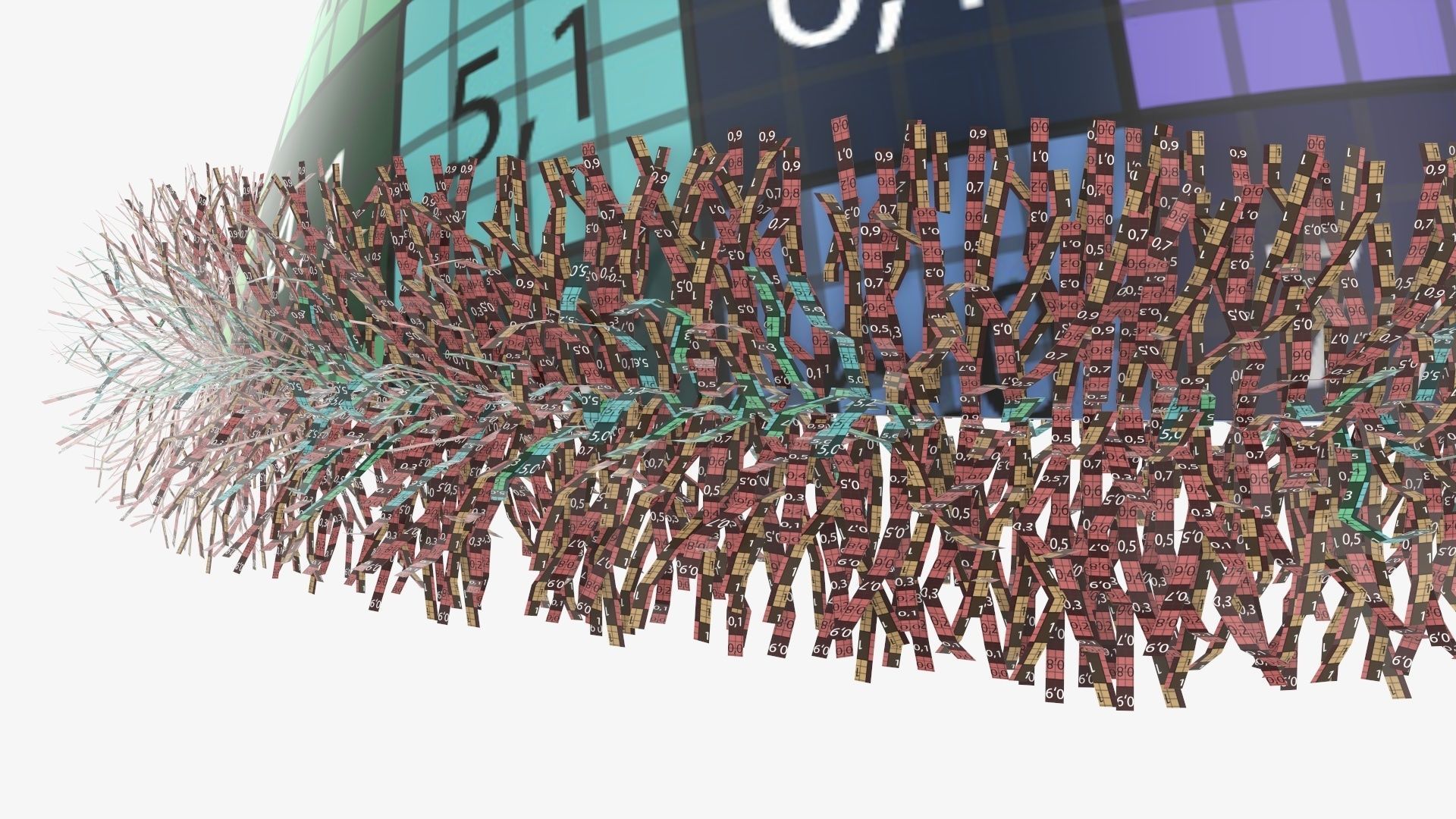 Party hat green 3D model_12