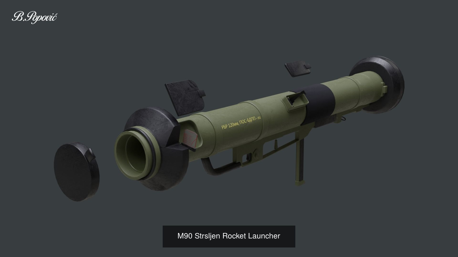 Yugoslav Rocket Launchers 3D Model Collection_2