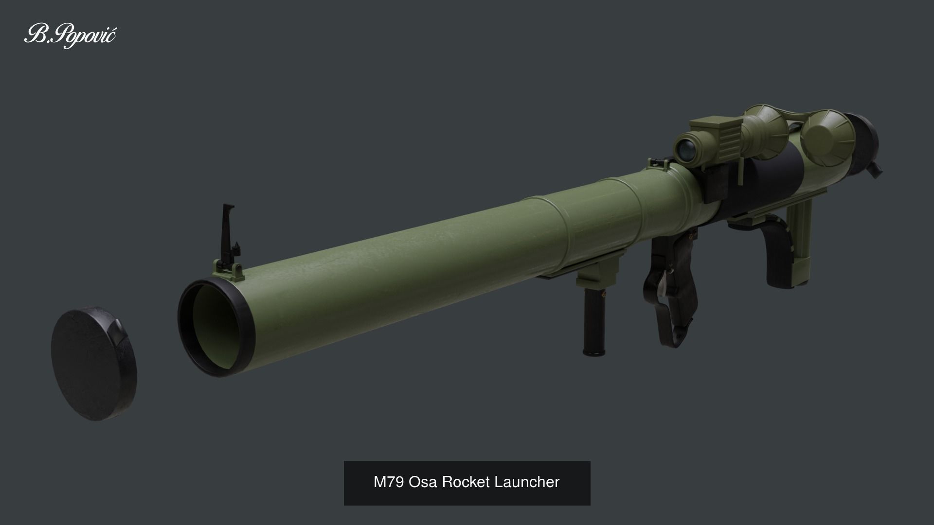 Yugoslav Rocket Launchers 3D Model Collection_1