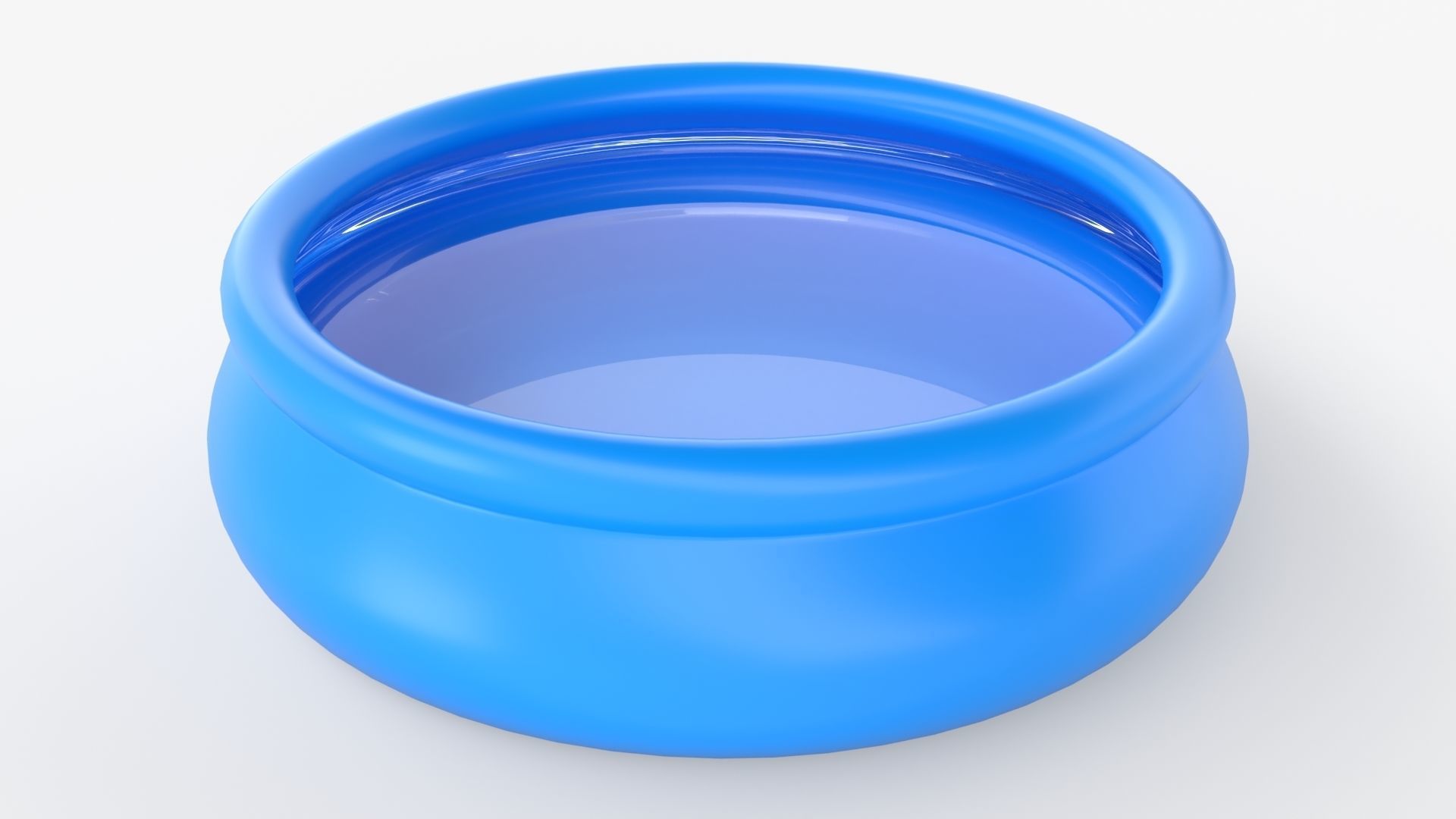 Family inflatable water pool 3D model_1