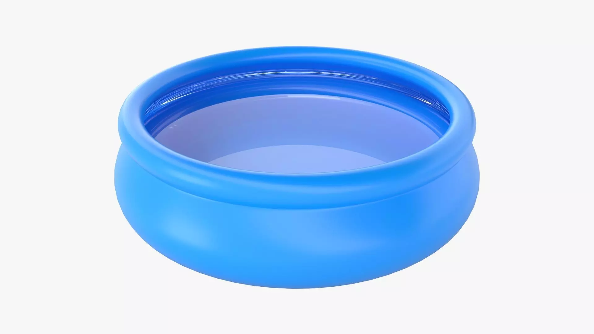 Family inflatable water pool 3D model_0