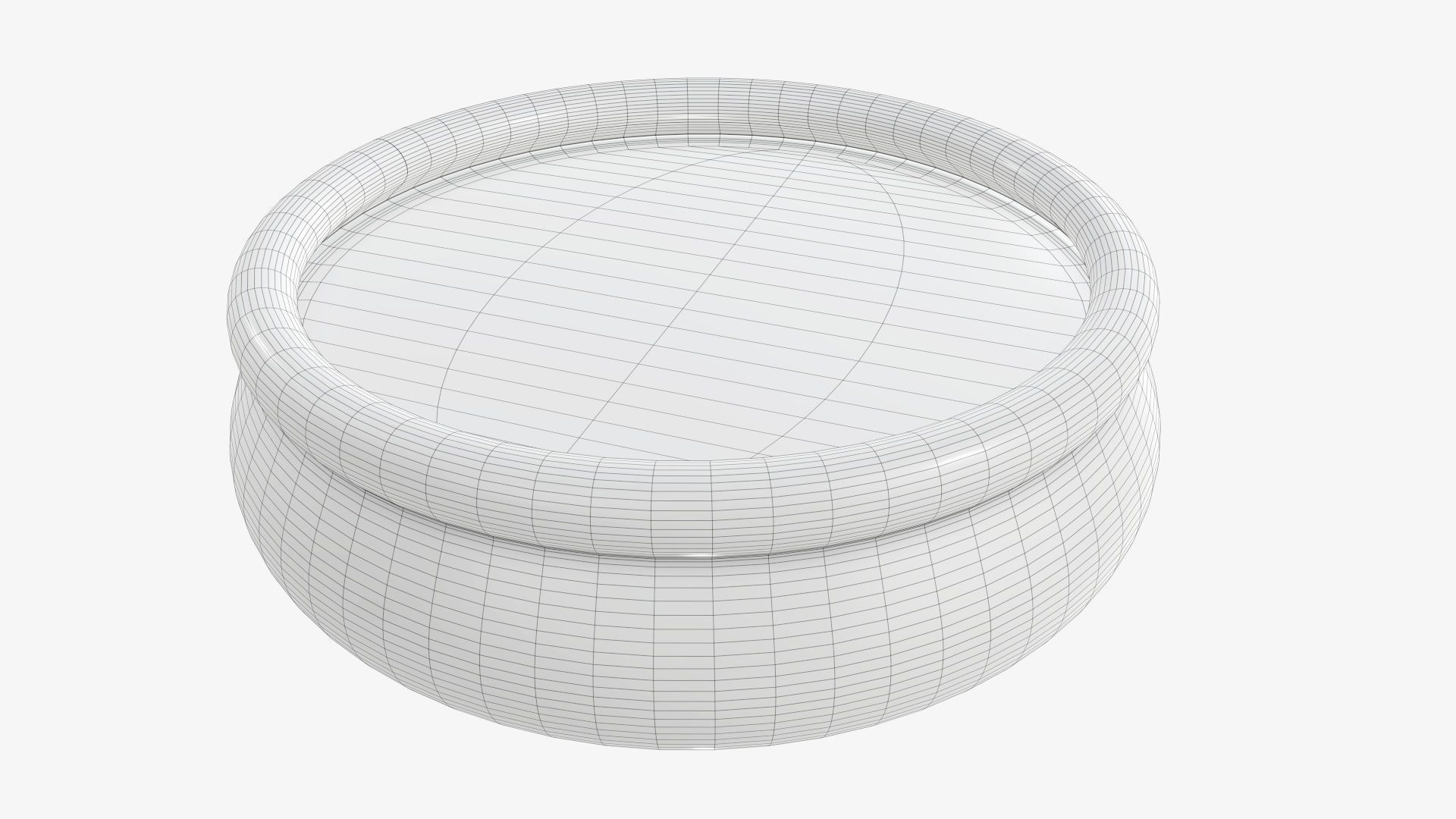 Family inflatable water pool 3D model_5