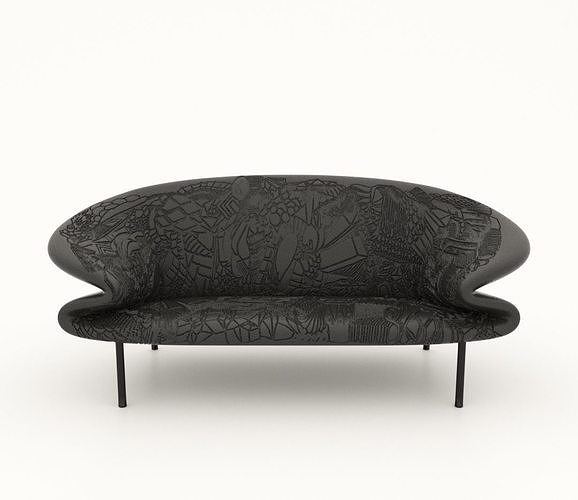 doodle sofa 3D model