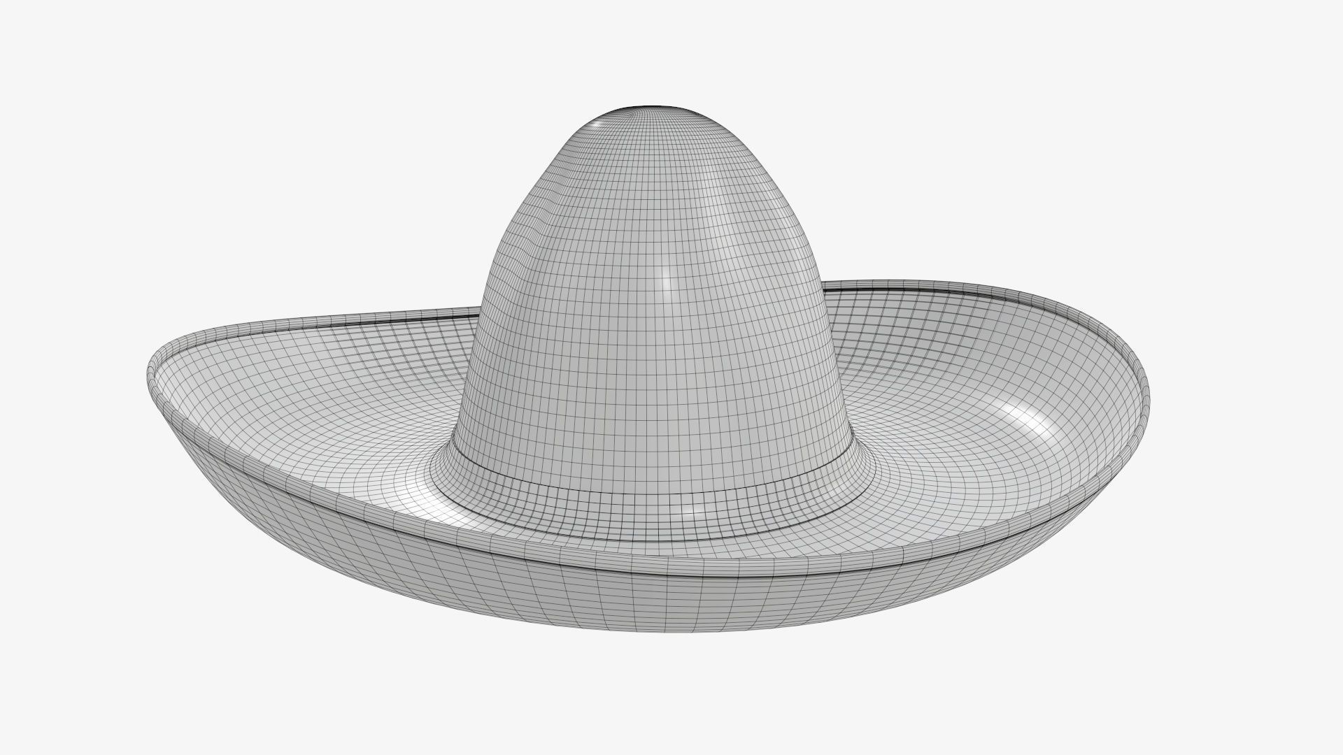 Sombrero Mexican hat 3D model_6