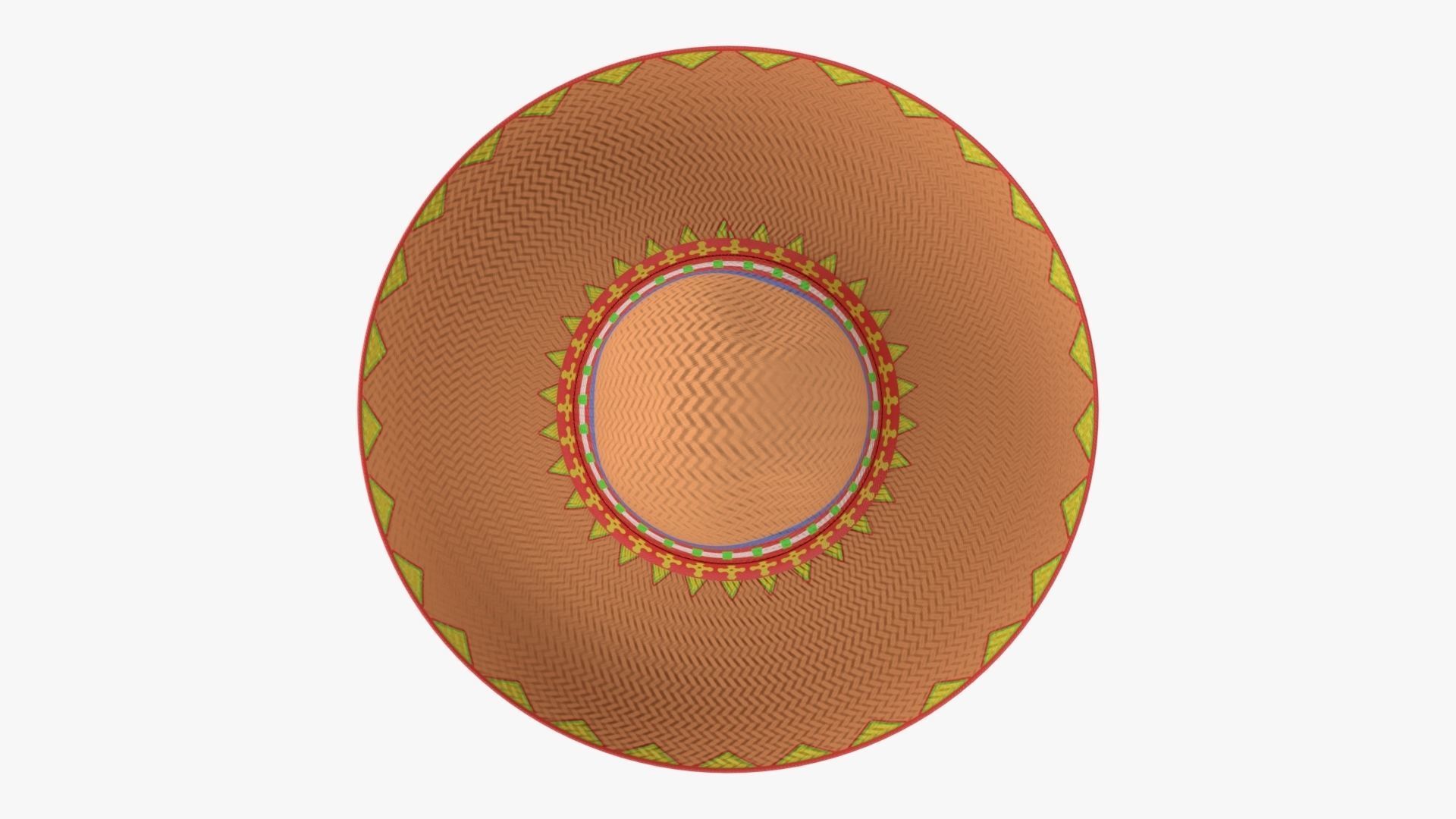 Sombrero Mexican hat 3D model_5