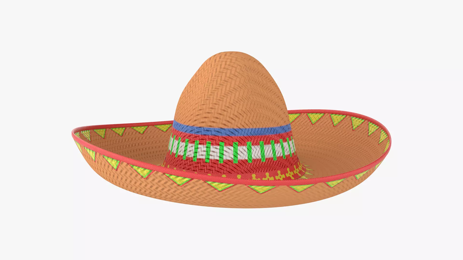 Sombrero Mexican hat 3D model_0