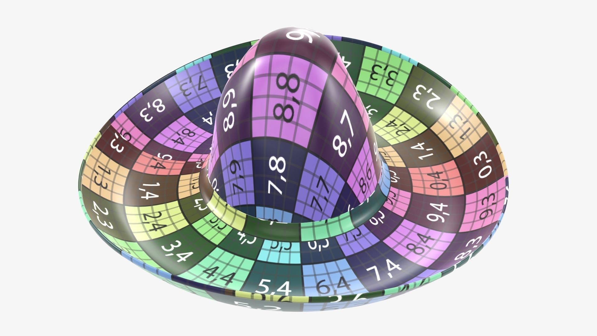 Sombrero Mexican hat 3D model_10