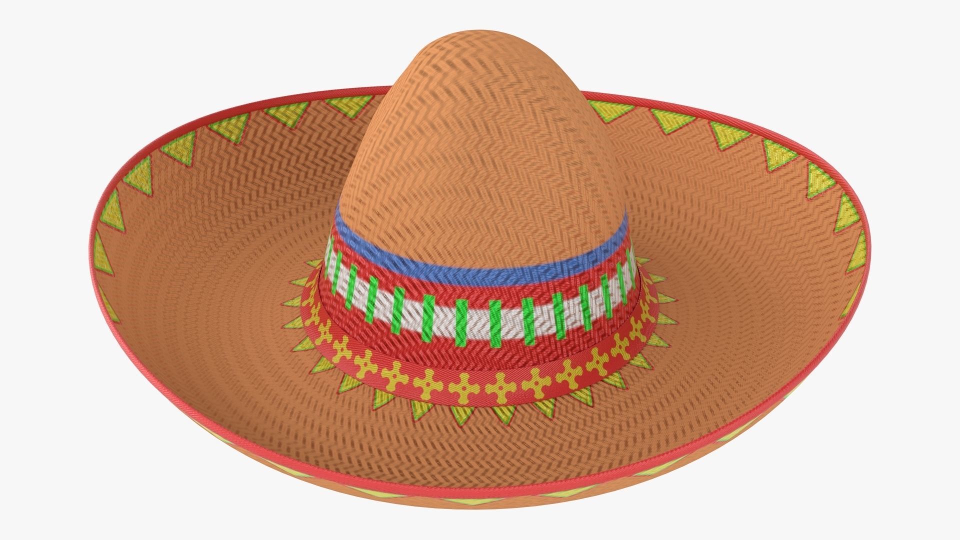 Sombrero Mexican hat 3D model_3