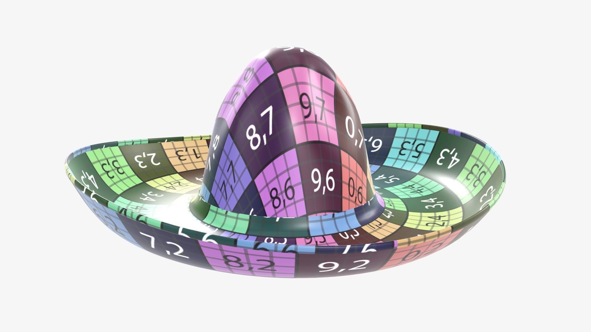 Sombrero Mexican hat 3D model_9