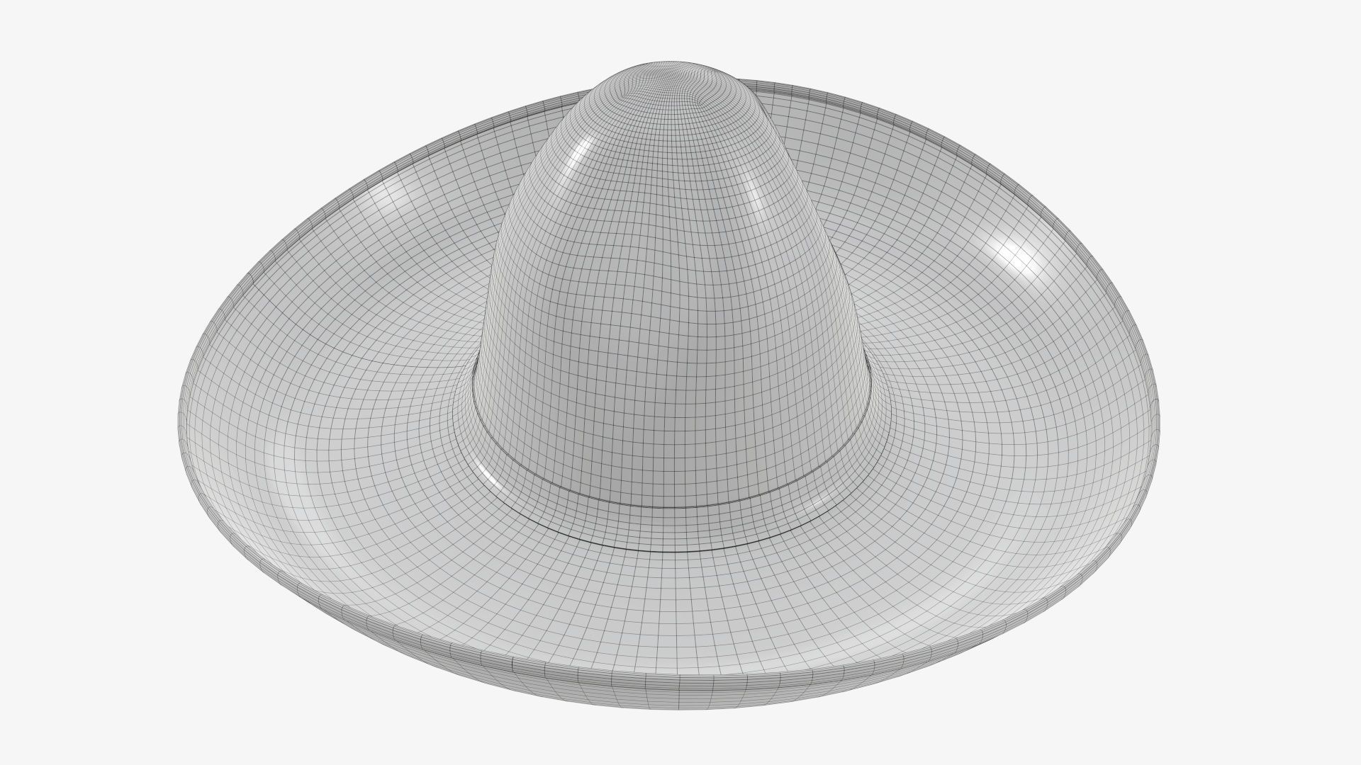 Sombrero Mexican hat 3D model_7