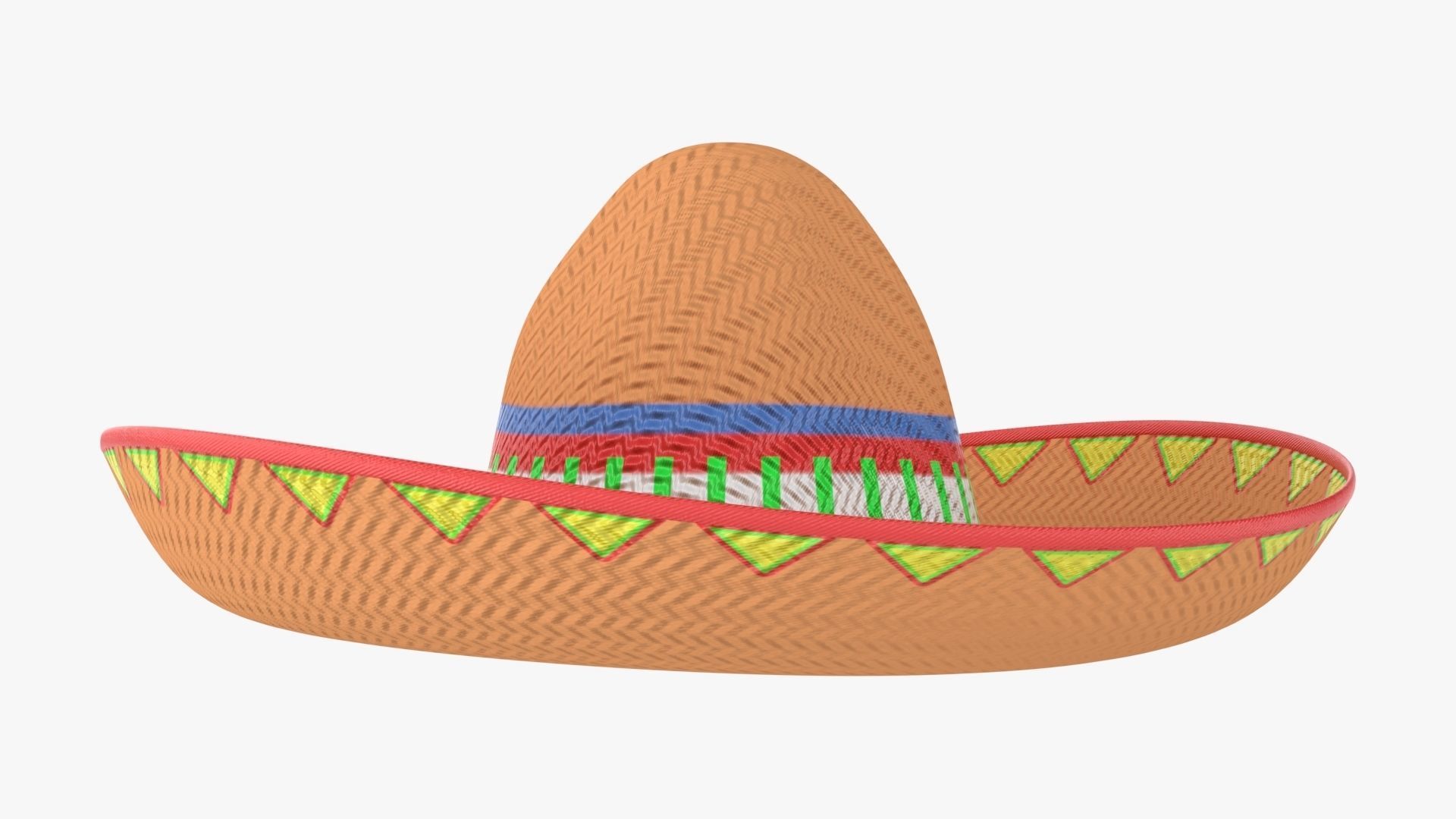 Sombrero Mexican hat 3D model_2