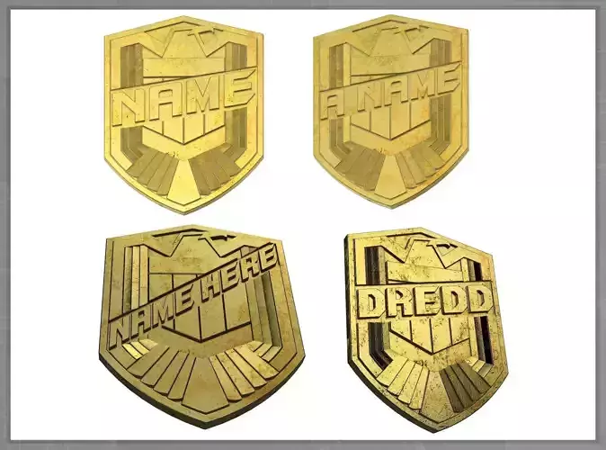Dredd DIY Name Badge
