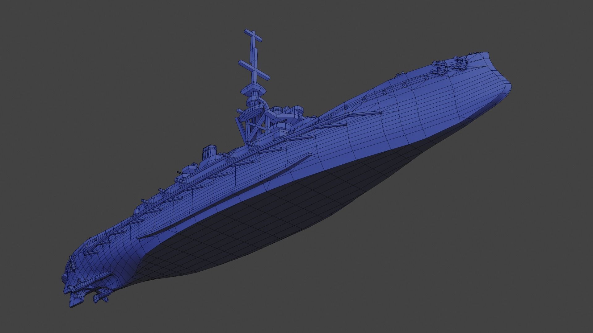 Brazilian Battleship Sao Paulo 1911 3D print model_20