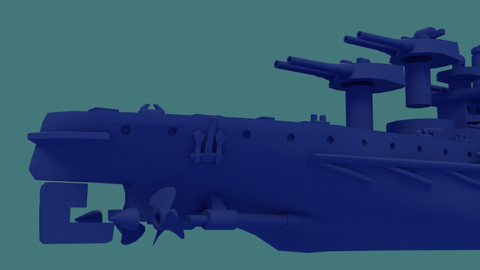 Brazilian Battleship Sao Paulo 1911 3D print model_23