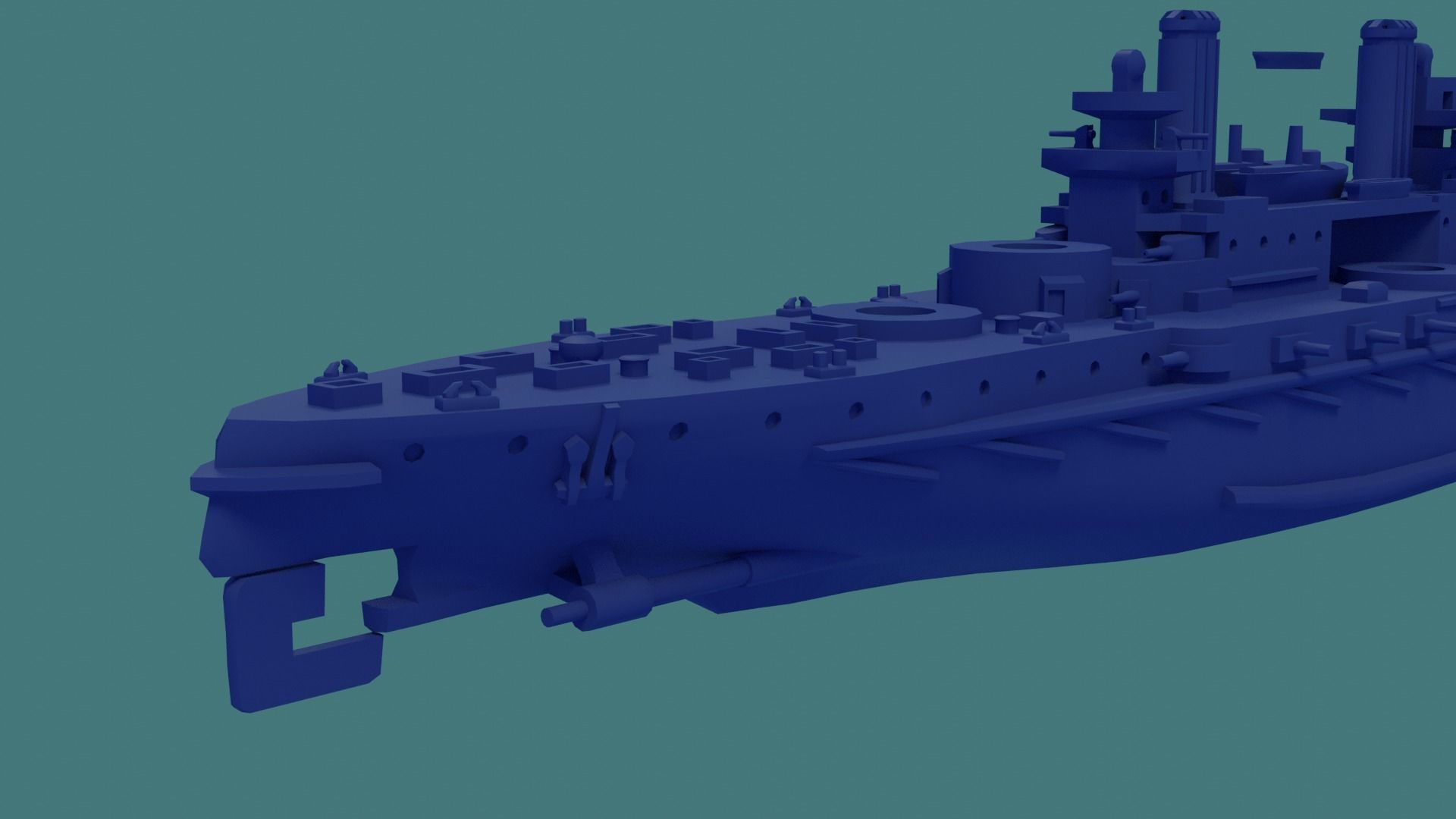 Brazilian Battleship Sao Paulo 1911 3D print model_27