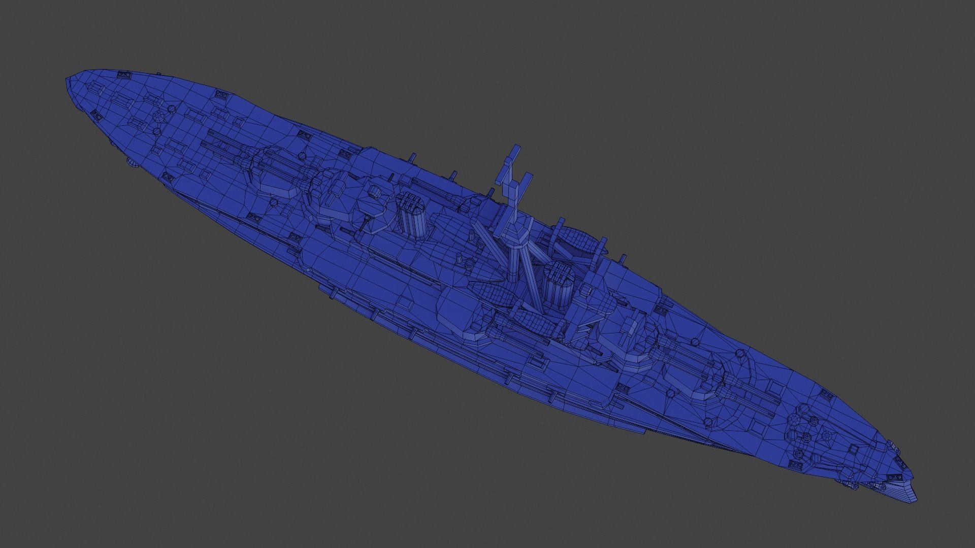 Brazilian Battleship Sao Paulo 1911 3D print model_19