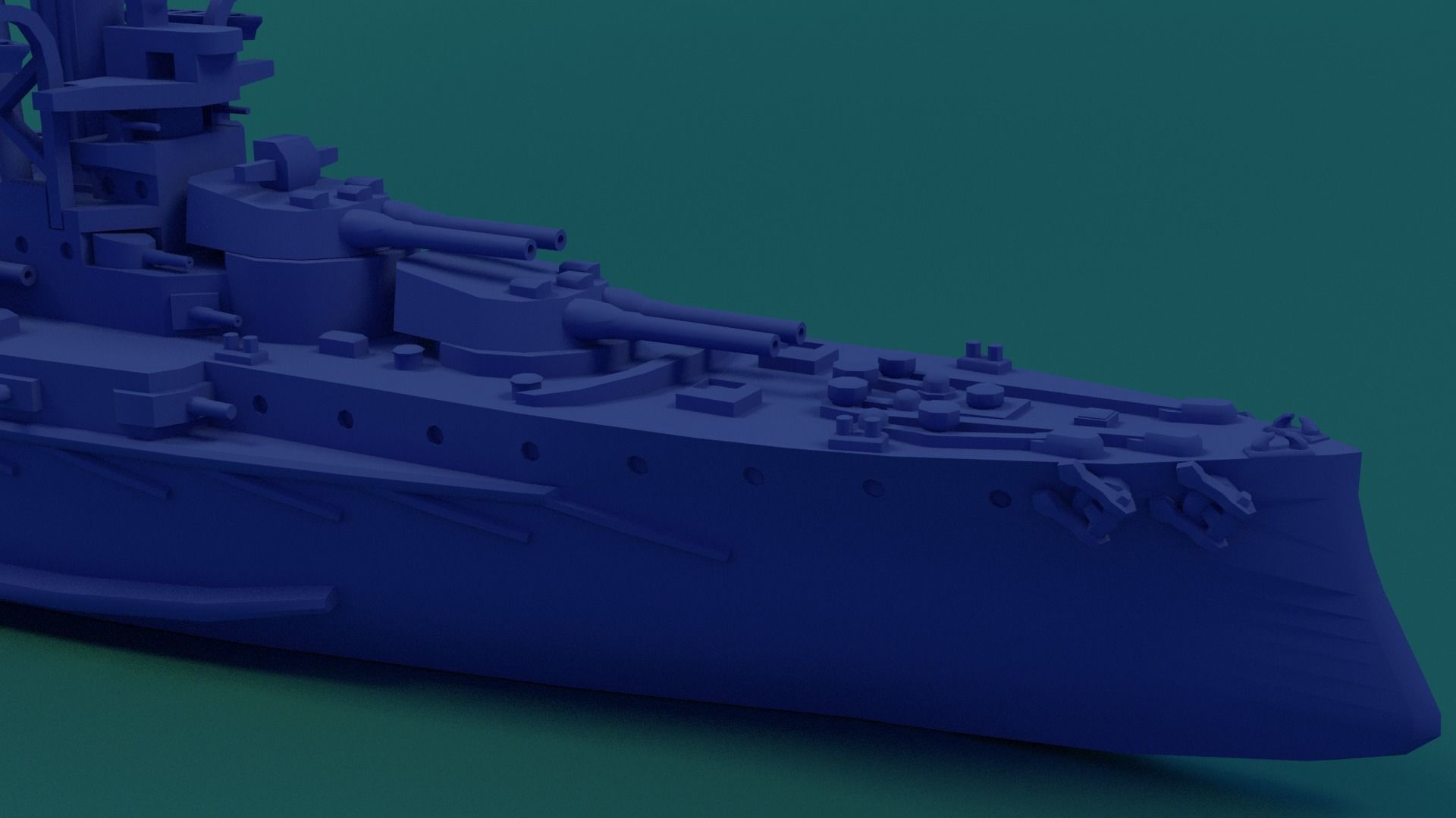Brazilian Battleship Sao Paulo 1911 3D print model_15