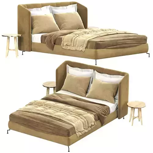 Ikea Tufjord Upholstered Bed 3D model