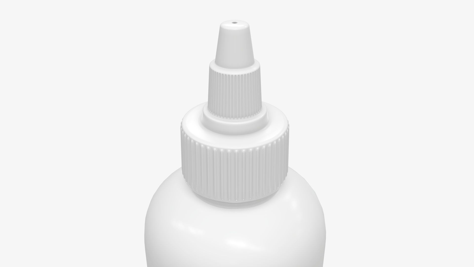 Dropper plastic bottle mockup 3D model_2