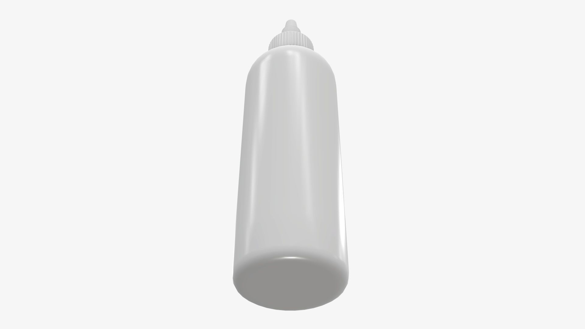 Dropper plastic bottle mockup 3D model_3